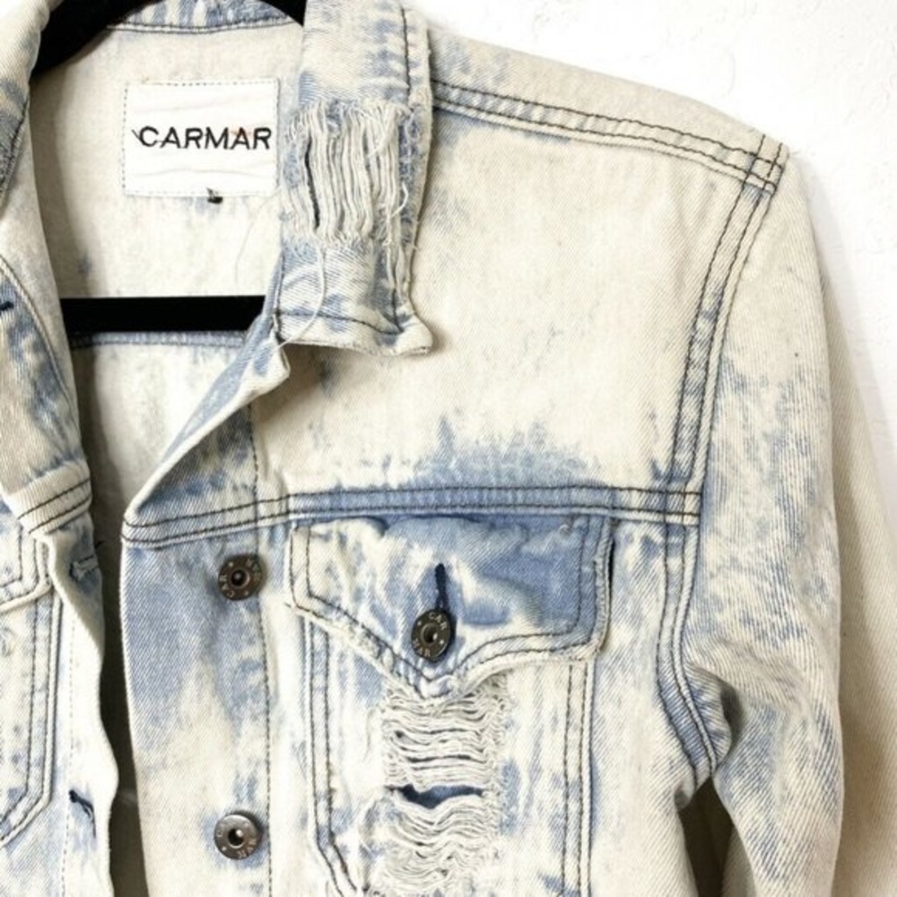 LF Carmar Acid Wash Distressed Jean Jacket - Picture 2 of 3
